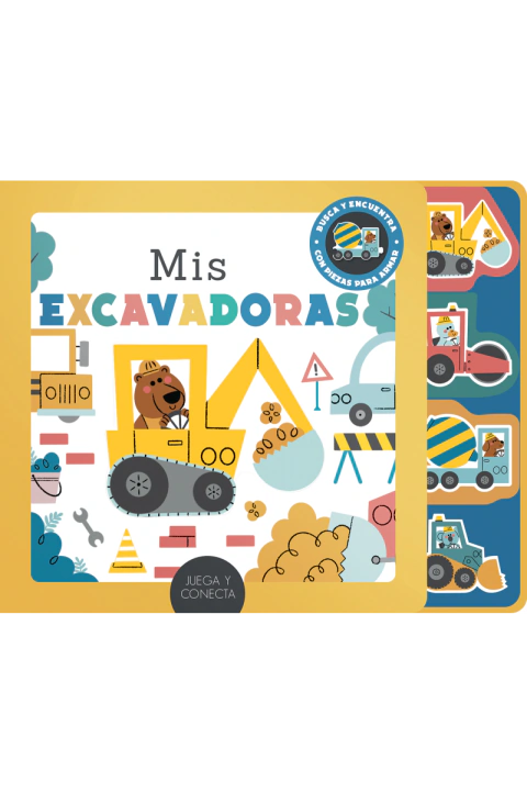MIS EXCAVADORAS - JUEGA Y CONECTA - CARTONE