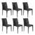 Kit 6 Cadeiras Rattan Preta - comprar online