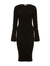Vestido Midi Texturizado Preto – ANSELMI - SUH