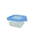 TUPPER CUADRADO DE VIDRIO 300 ML TAPA PLÁSTICA