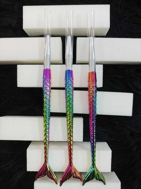 PINCEL LINER X 1 U MANGO SIRENA MUTICOLOR