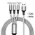 3 em 1 carregador usb cabo de carregamento rápido tipo c micro lightNING multi