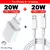 PD 20W Carregador Rápido para iPhone - comprar online