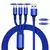 3 em 1 carregador usb cabo de carregamento rápido tipo c micro lightNING multi - ConectaPro