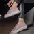 Tênis Casual Feminino Glitter Cano Curto Com Cadarço De Cetim 605-GG