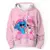 Kawaii lilo ponto 4-14 anos crianças anime moletom para meninos e meninas - comprar online