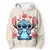 Kawaii lilo ponto 4-14 anos crianças anime moletom para meninos e meninas - Silva Expressories