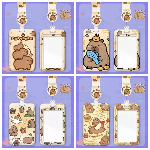 Tarjetero de dibujos capibara diseños