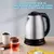Jarra Cafetera Eléctrica 2l Acero Inoxidable Color Plateado