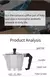 Cafeteras Mocha, cafetera octogonal de aluminio italiano, cafetera, tetera, cafe - Cafe Rock Siglo XXI 