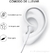 Audífonos Auriculares con Cable iPhone 8/X/11/12/13/14, Sonido Aislante de Ruido, Micrófono Integrado y Control de Volumen