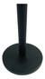 Porta Rollo De Cocina Premium Negro Mate Con Punta Plateada