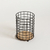 Cubiertero Vertical Porta Utensilios Negro Con Base Bamboo - comprar online