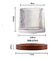 Vaso De Whisky Giratorio 360º Con Base De Madera Rayitas - JUMIC