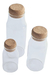 Botella De Vidrio Borosilicato Y Corcho Small