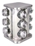 Especiero Condimentero Giratorio X 12 Frascos De Acero Rxl - comprar online