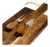 Tabla Y Cuchillos Corta Queso De Madera Premium