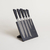 Set De Cuchillos Con Taco Premium De Acero Inox X 5 Unidades en internet