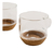 Imagen de Tazas De Vidrio Con Base De Corcho Chicas X 2 Unidades