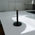 Porta Rollo De Cocina Premium Negro Mate Con Punta Plateada - comprar online