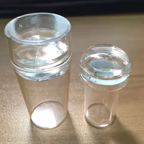 Carimbo de silicone transparente para unhas Design francêsinha