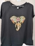 Remera lentejuelas Elefante Frente
