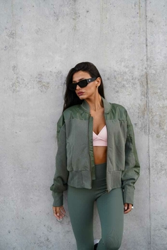 campera bomber verde - tienda online