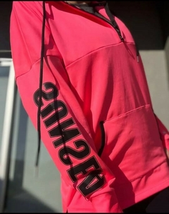 buzo frisado - tipo acetato - fucsia - comprar online