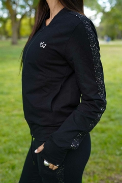 Campera de algodón rústico - negra - comprar online