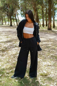 palazo black - algodon con lycra - sport fashion