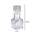 Mini Garrafa Quadrada 60ml na internet