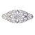 Placa de Metal Flor de Lis Prata (1un) - comprar online
