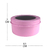 Lata Redonda 6,5X3 Rosa com Visor (1un)
