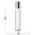 Vidro Rollon Cilíndrico Transparente Tampa Prata 10ml (1un) na internet