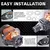 Proyector lupa biled láser Sanvi S5-3 color naranja de 2.5 pulgadas con piezas para instalación en faros halógenos y lentes de proyector
