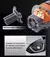 Proyector Lupa Biled Laser Sanvi S5-3 con soporte desmontable y detalle de instalación en vehículos.
