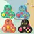 Spinner de mão colorido edc fidget spinner arco-íris spiner anti-ansiedade bri - loja online