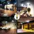 Luzes solares impermeáveis com sensor de movimento, iluminação de segurança