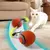 Gato bola interativa brinquedos bola de rolamento automático falso cauda recarr - comprar online