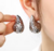 Aros plateados gotas 31mm