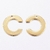 Colgante letra inicial acero dorado (disponible A-Z)