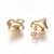 Dije corazón inflado dorado de acero 304 - comprar online