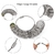 Anillo ajustable de plata 925 con rayas en internet