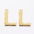 Colgante letra inicial acero dorado (disponible A-Z) - tienda online
