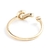Anillo ajustable signo de interrogación laminado oro 18k/goldfilled microcircones - comprar online