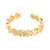 Anillo ajustable dorado de estrellas laminado oro real 18k/goldfilled