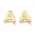 Colgante letra inicial acero dorado (disponible A-Z) - comprar online