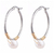 Aros argollas acero con perlas barrocas