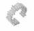 Anillo plateado irregular