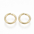 Argollas chapadas en oro real de 18k (precio por gramo) - comprar online